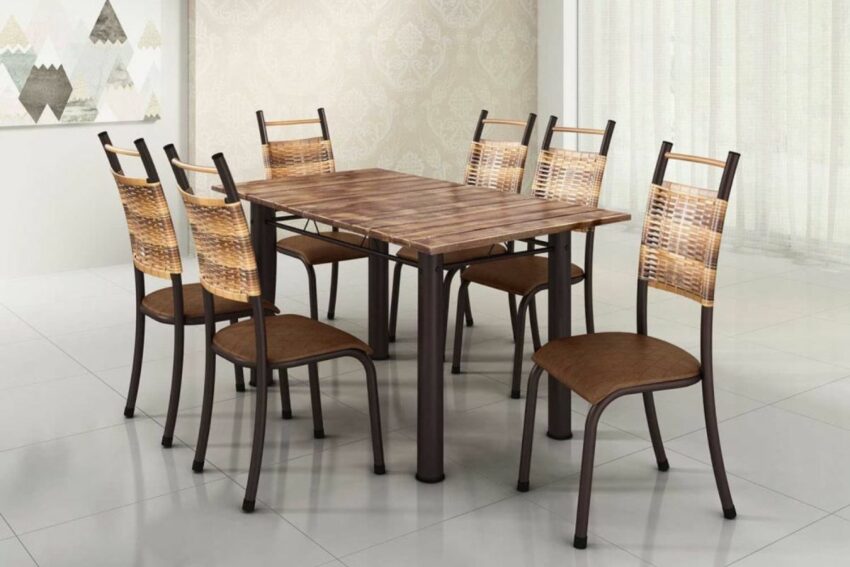 Mesa de Jantar de 6 Cadeiras Ideal para a sua Casa