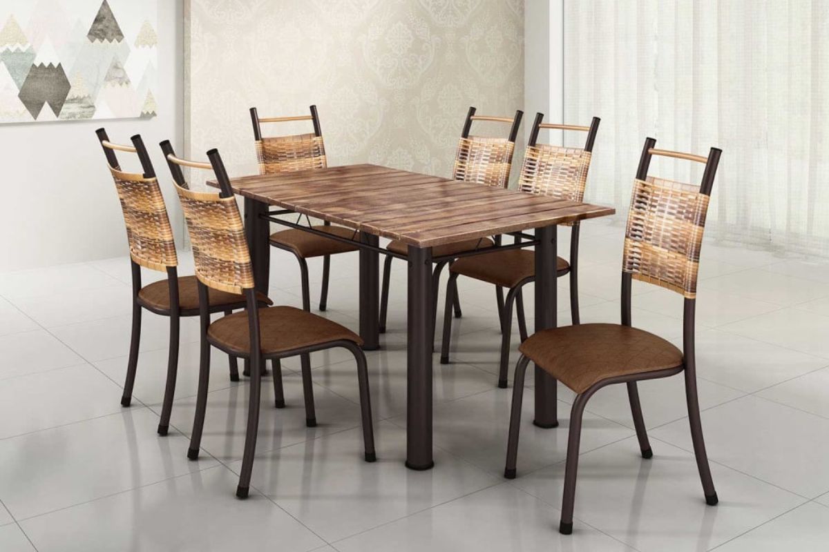Mesa de Jantar de 6 Cadeiras Ideal para a sua Casa