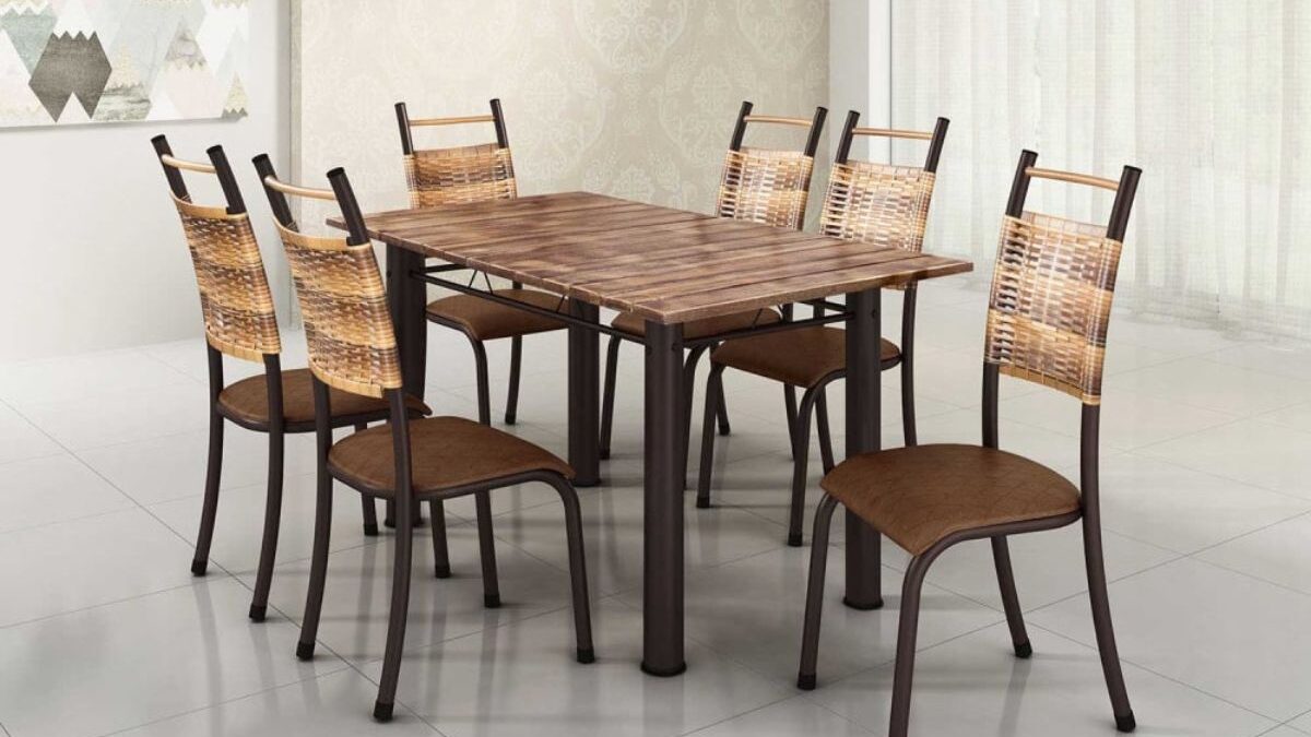 Mesa de Jantar de 6 Cadeiras Ideal para a sua Casa